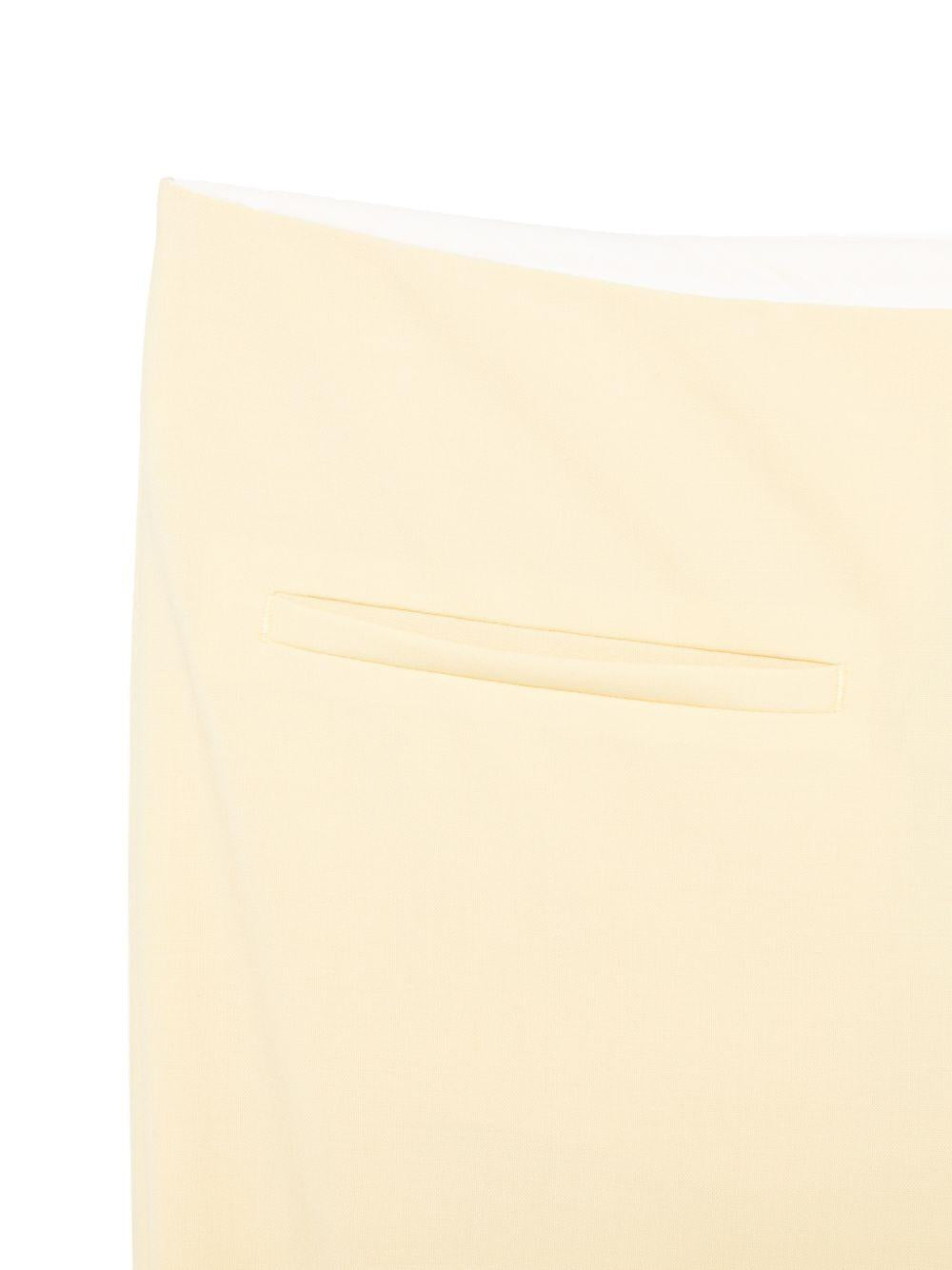 SEMICOUTURE Pantaloni Estefania gialli a zampa 
