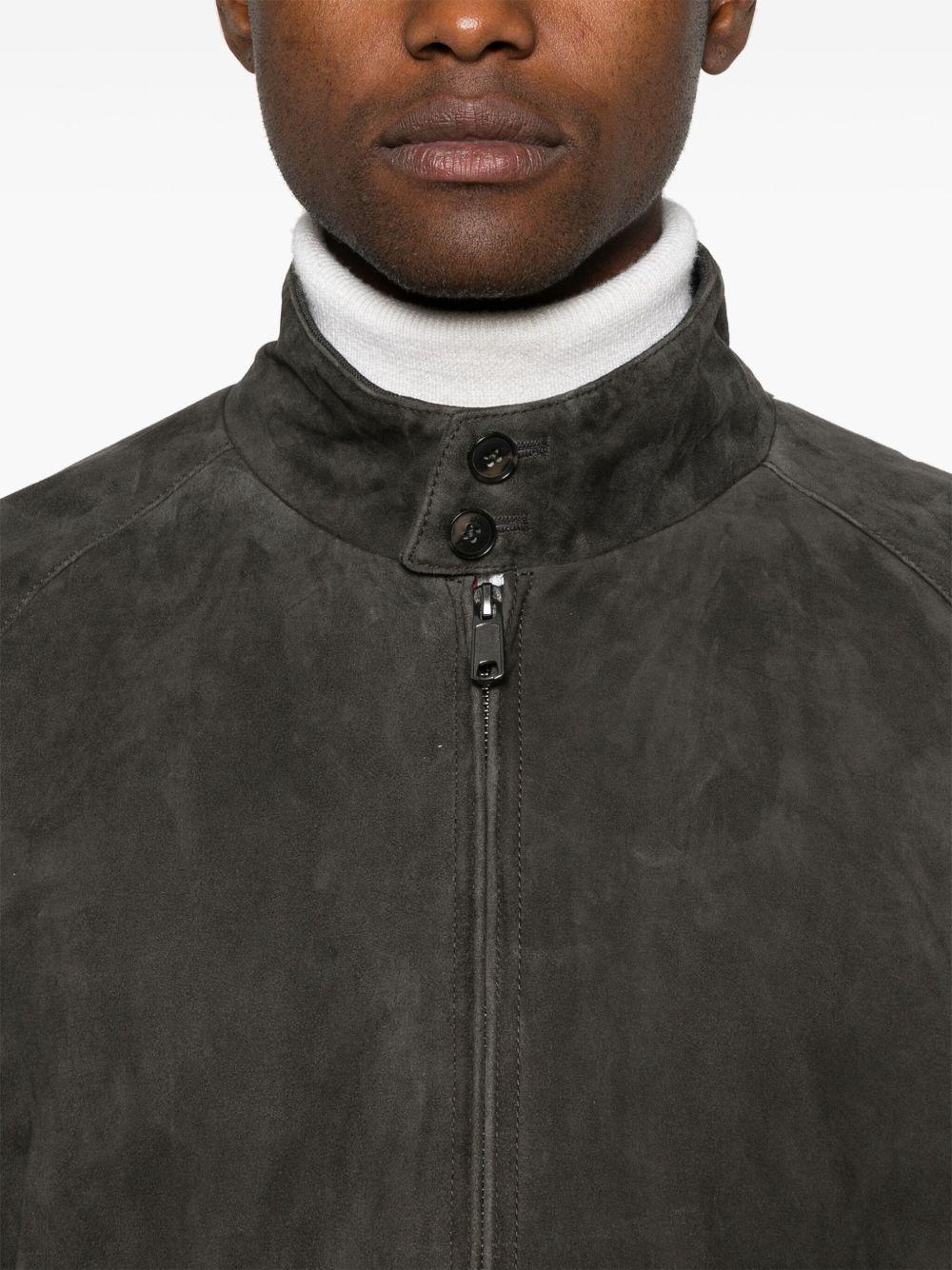BARACUTA Giacca Harrington G9 marrone scamosciato 