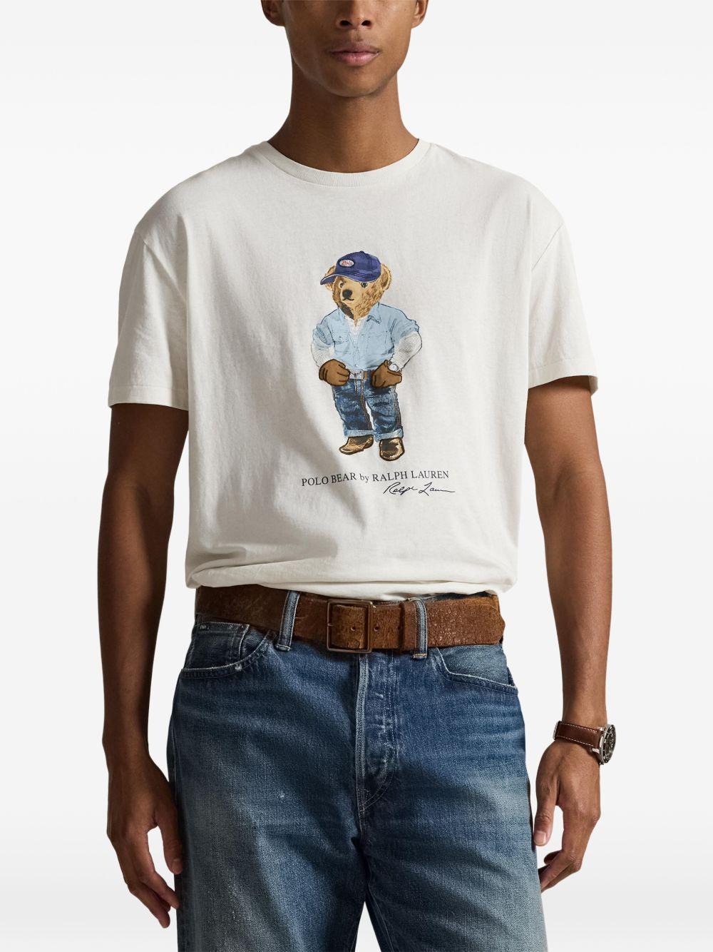 POLO RALPH LAUREN T-shirt con illustrazione grafica sul petto 