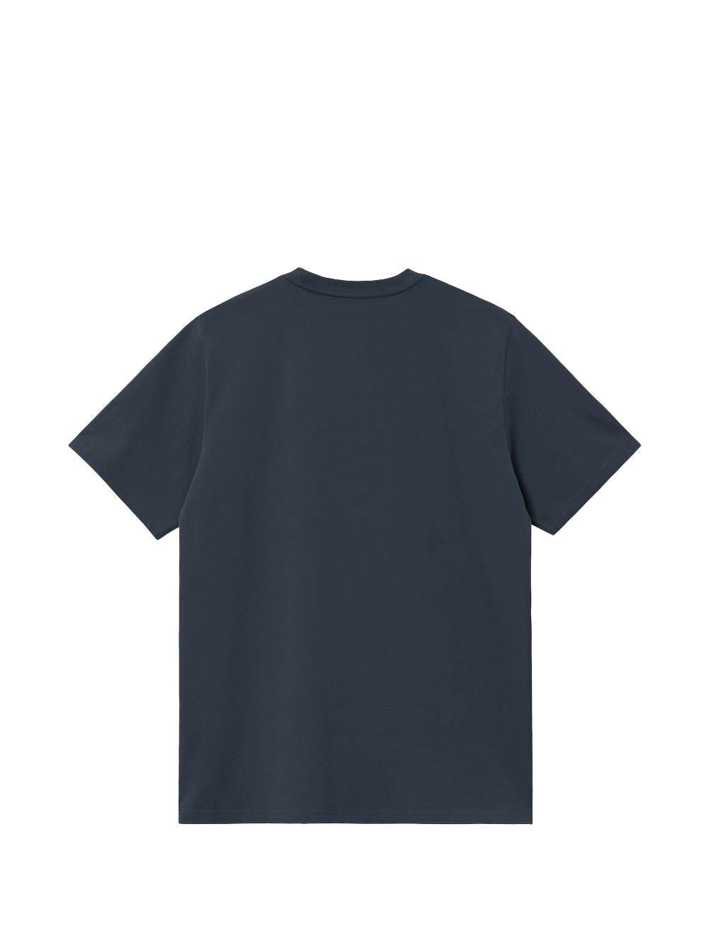 CARHARTT WIP T-shirt girocollo in cotone blu 