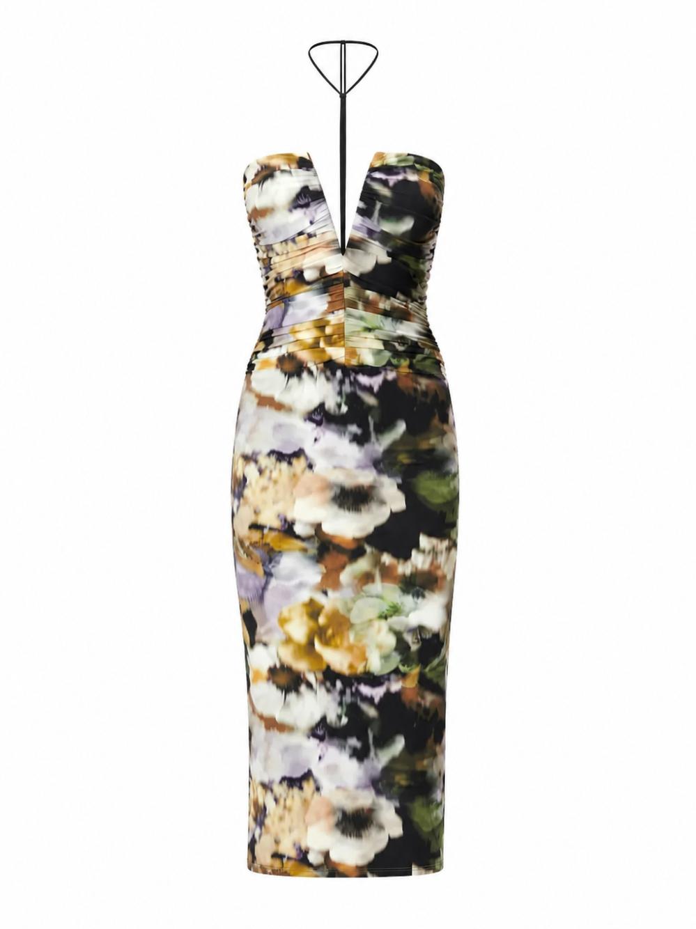 AMAZUIN Abito midi Natalie Faded Floral 