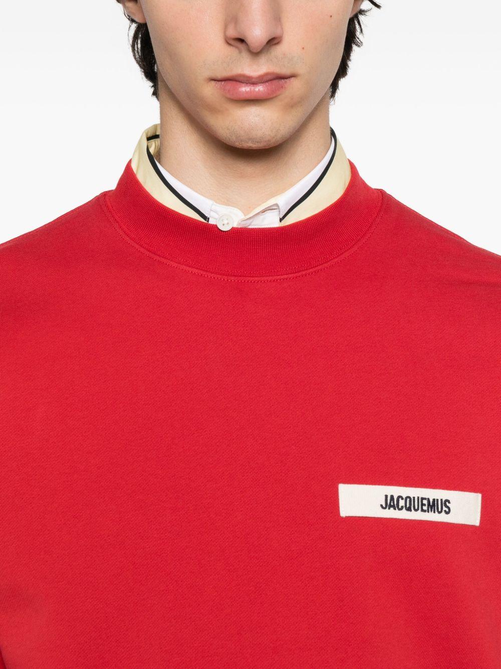 JACQUEMUS Felpa girocollo 'Gros Grain' 