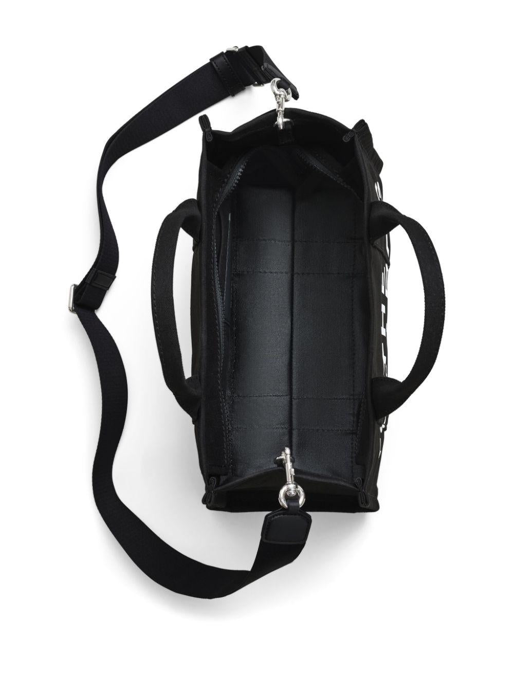 MARC JACOBS Borsa tote 'The Canvas Media' in cotone nero 