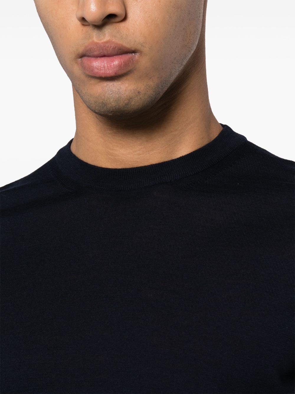 PIACENZA CASHMERE Maglione in lana vergine blu 
