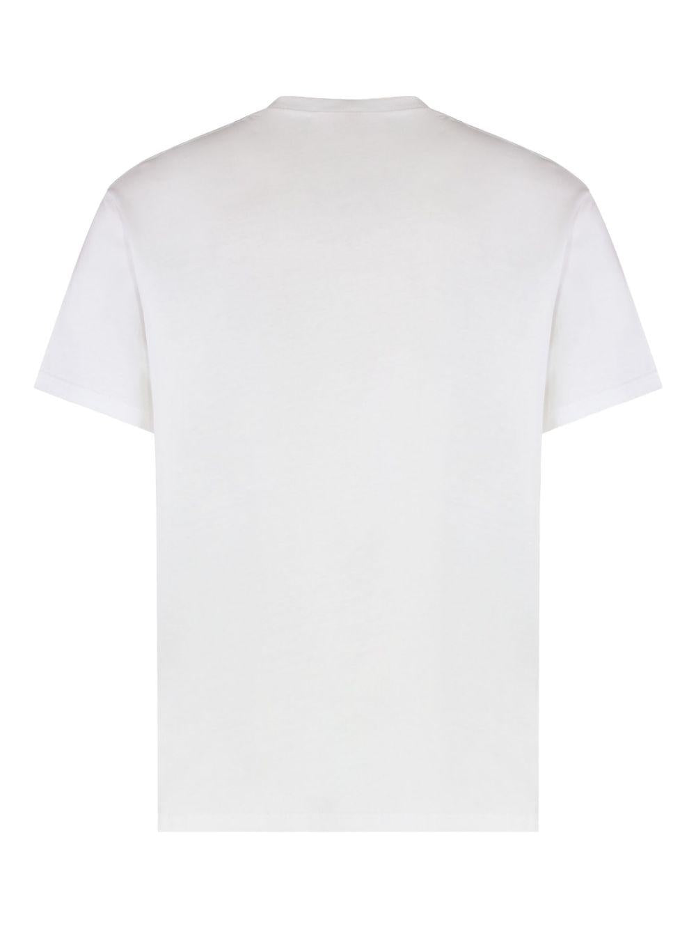 ALEXANDER McQUEEN T-shirt in cotone bianco a maniche corte 