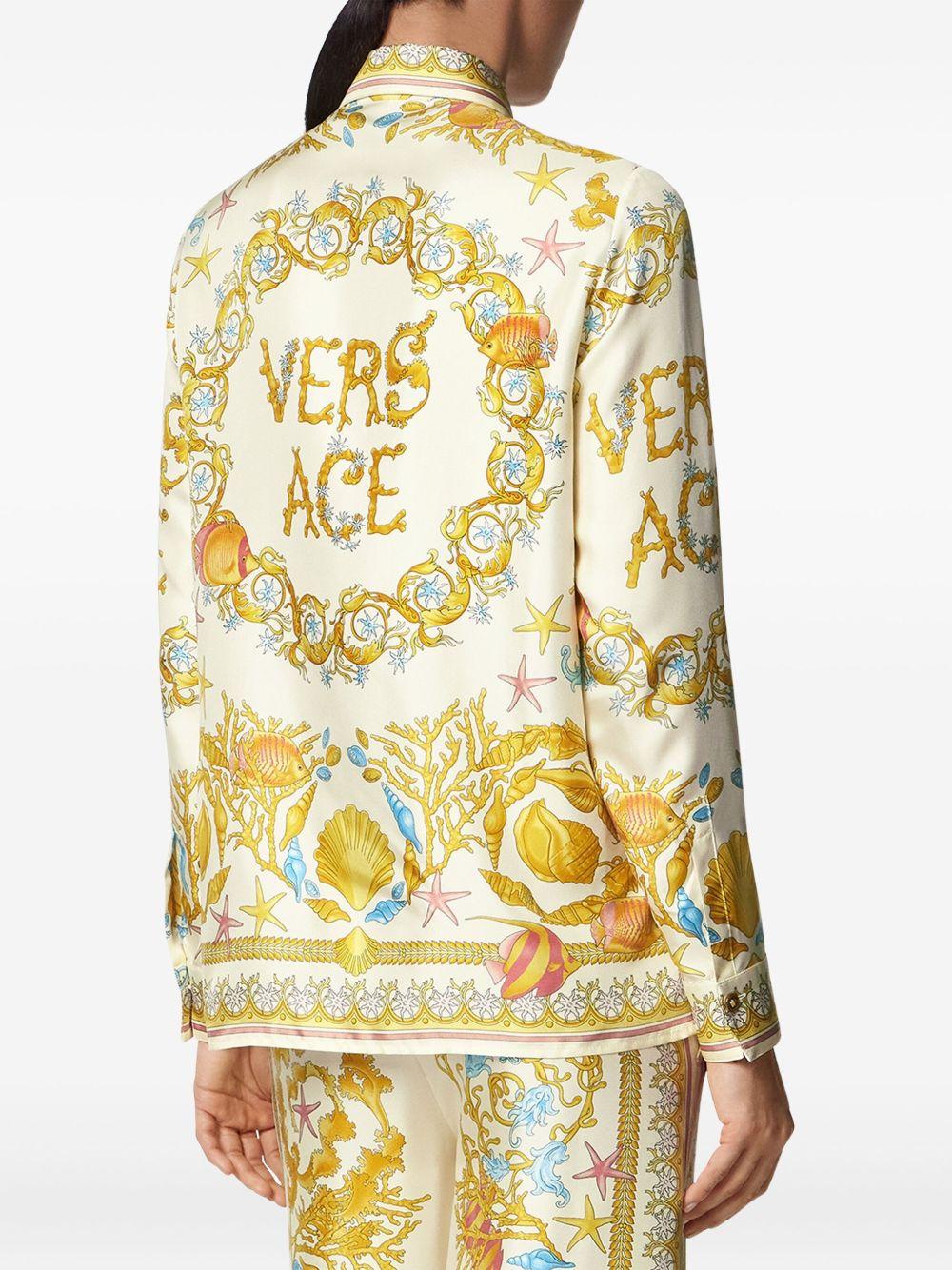 VERSACE Camicia in seta 'Underwater Barocco' 