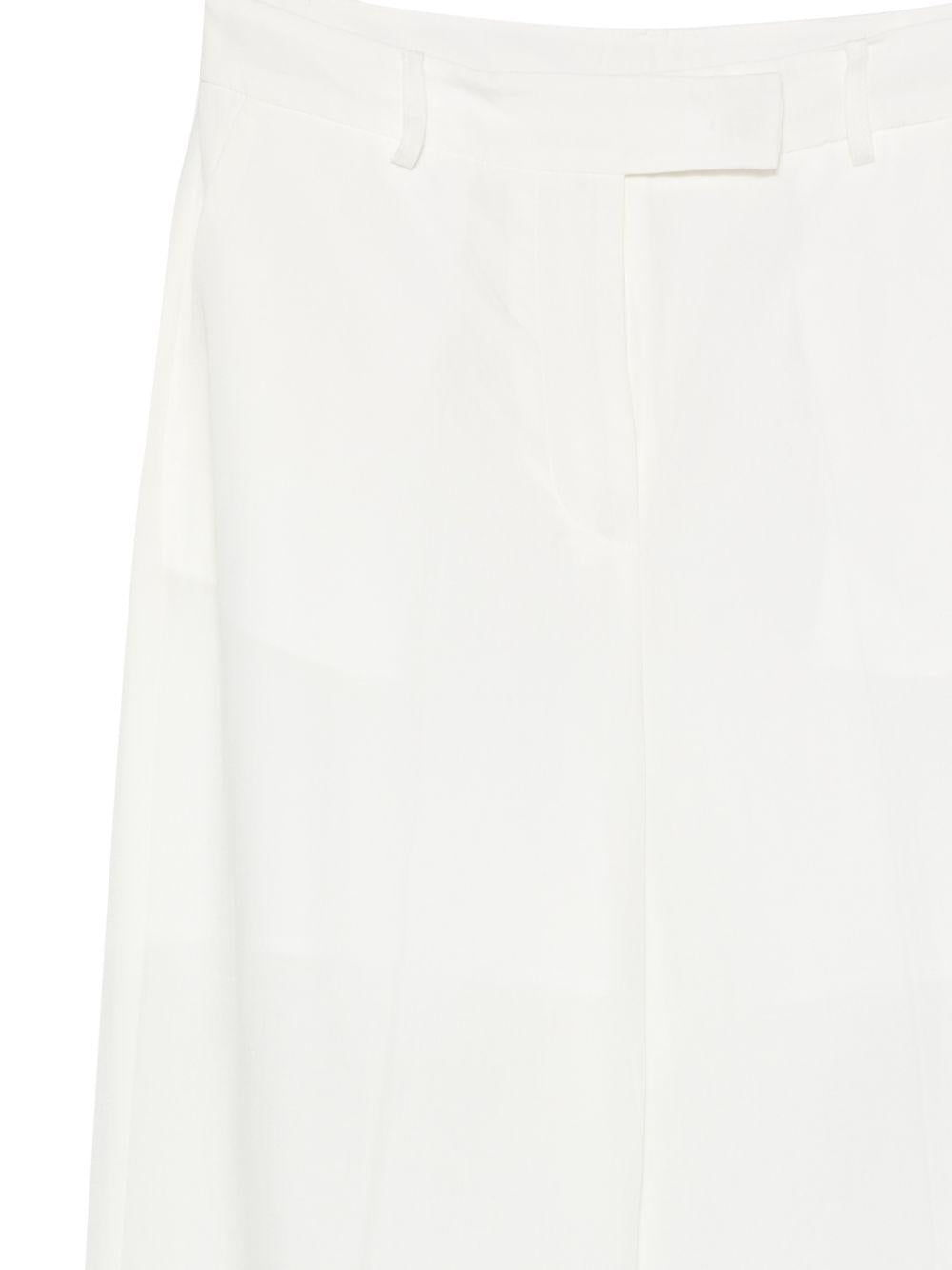 LIUJO Pantaloni in lino bianco 
