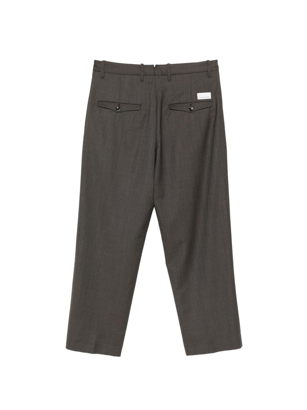 NINE IN THE MORNING Pantaloni Kai grigi con pinces 