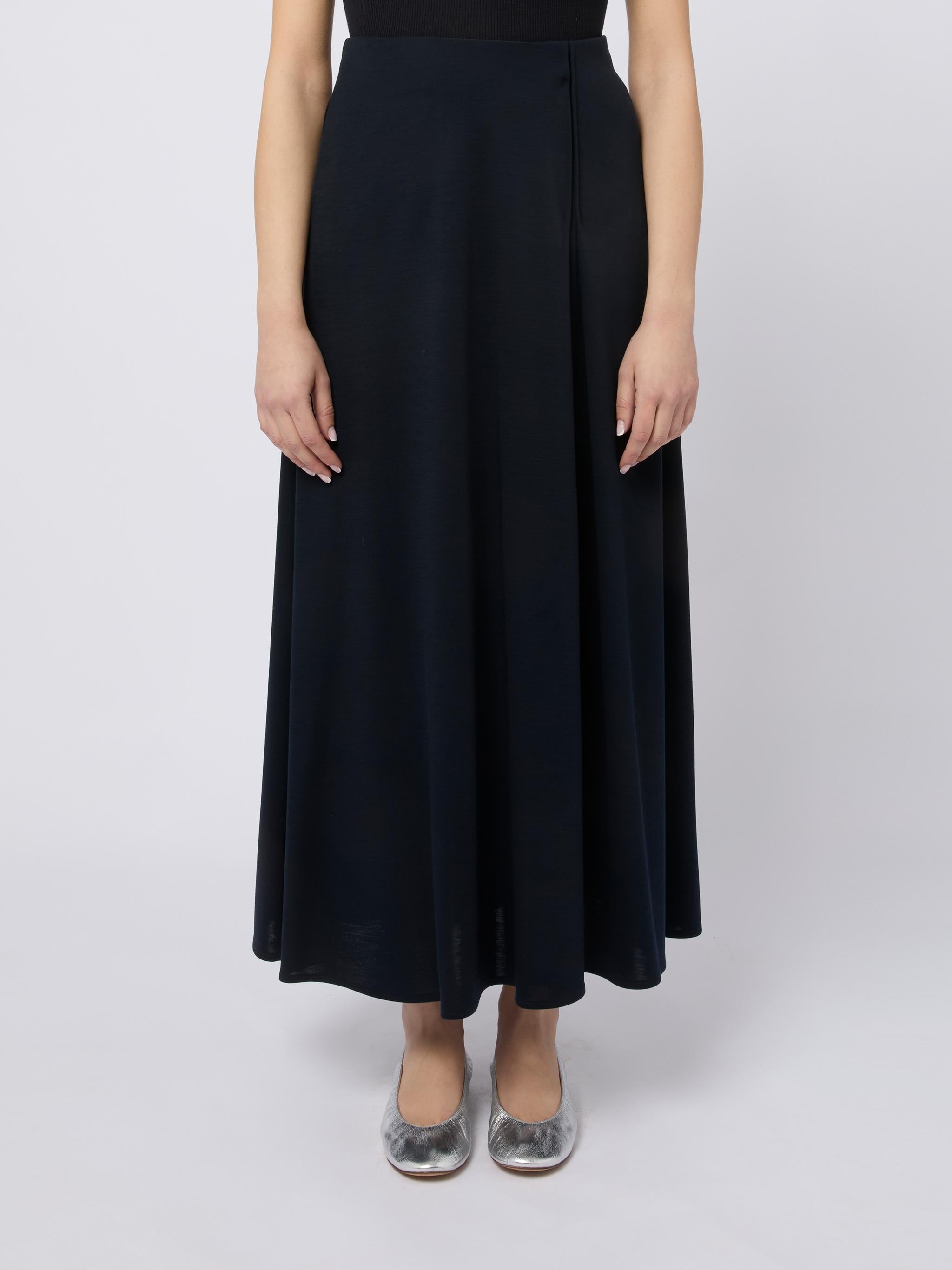 MAX MARA Gonna lunga Stille elegante e fluida nero 