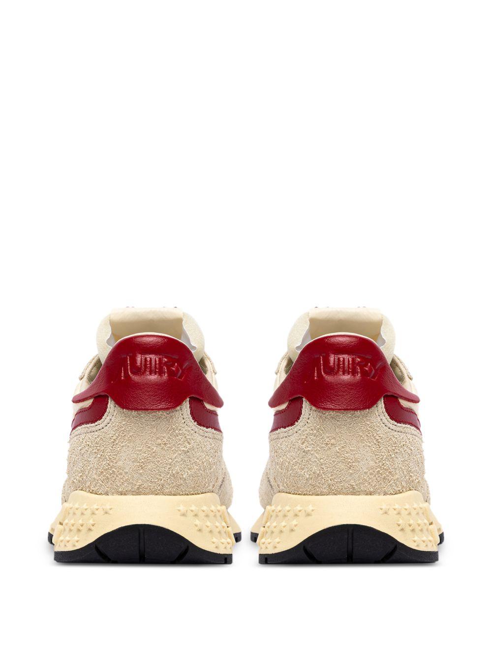 AUTRY Sneakers Reelwind in beige con dettagli rossi 