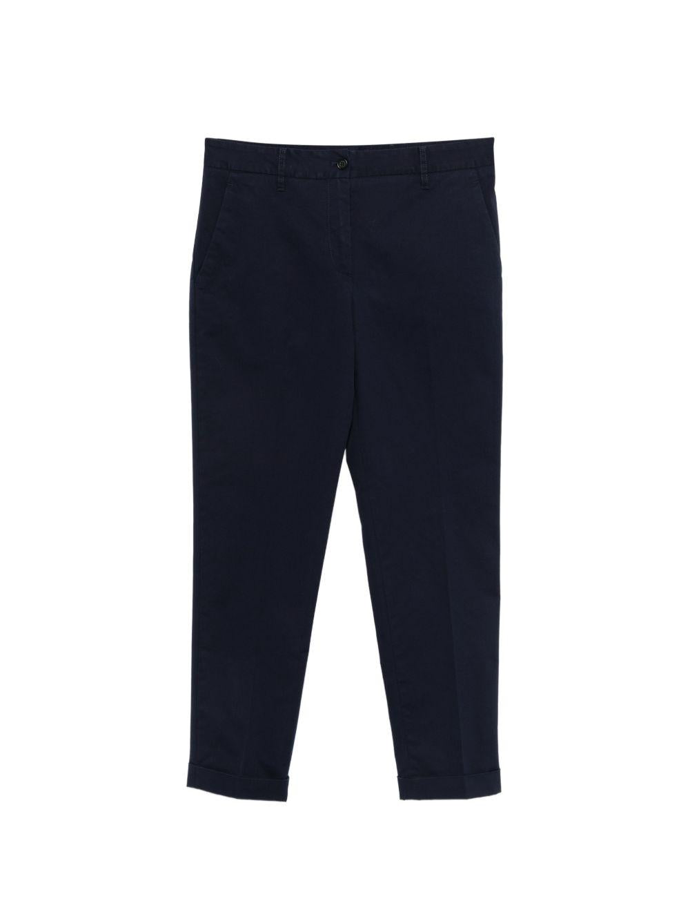 ASPESI Pantaloni in cotone blu navy 