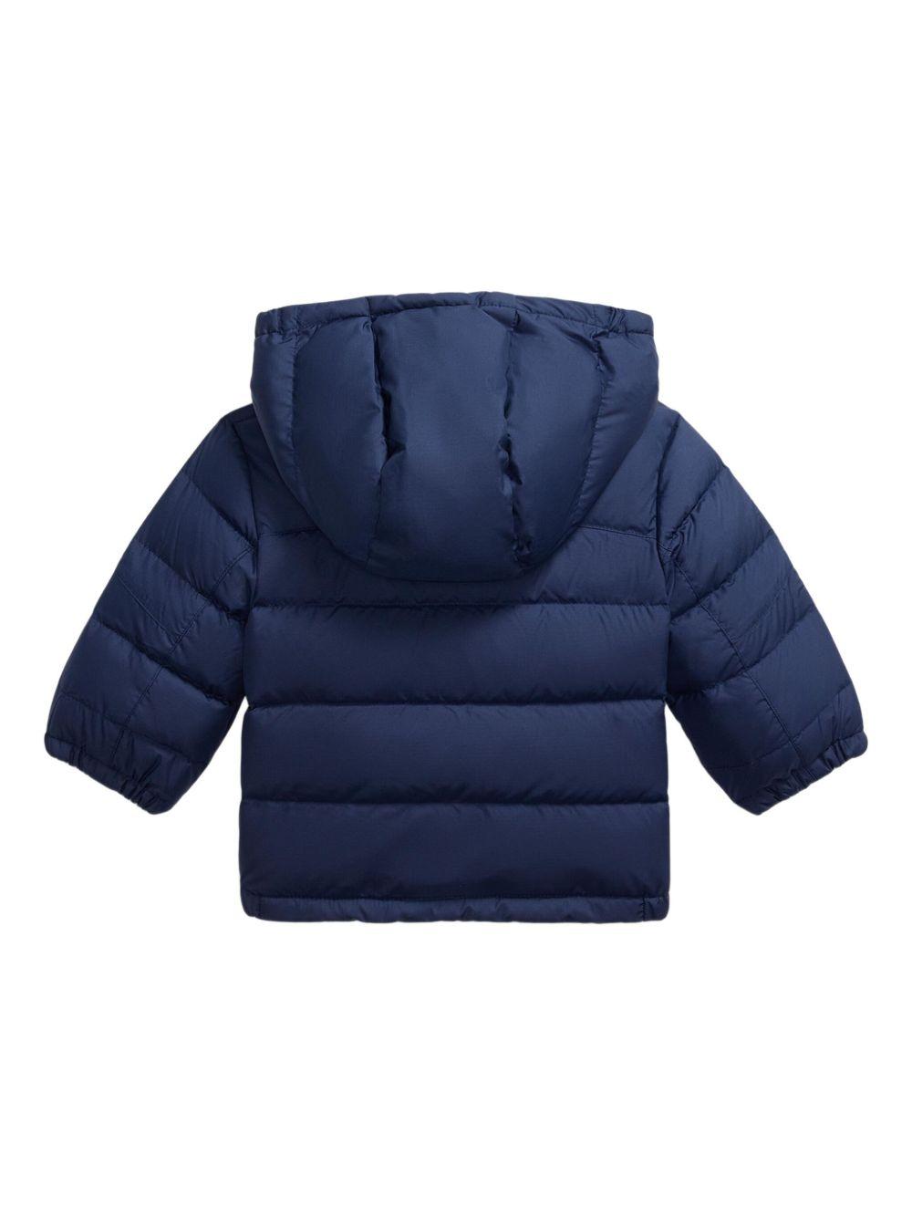 POLO RALPH LAUREN Piumino con cappuccio e logo 