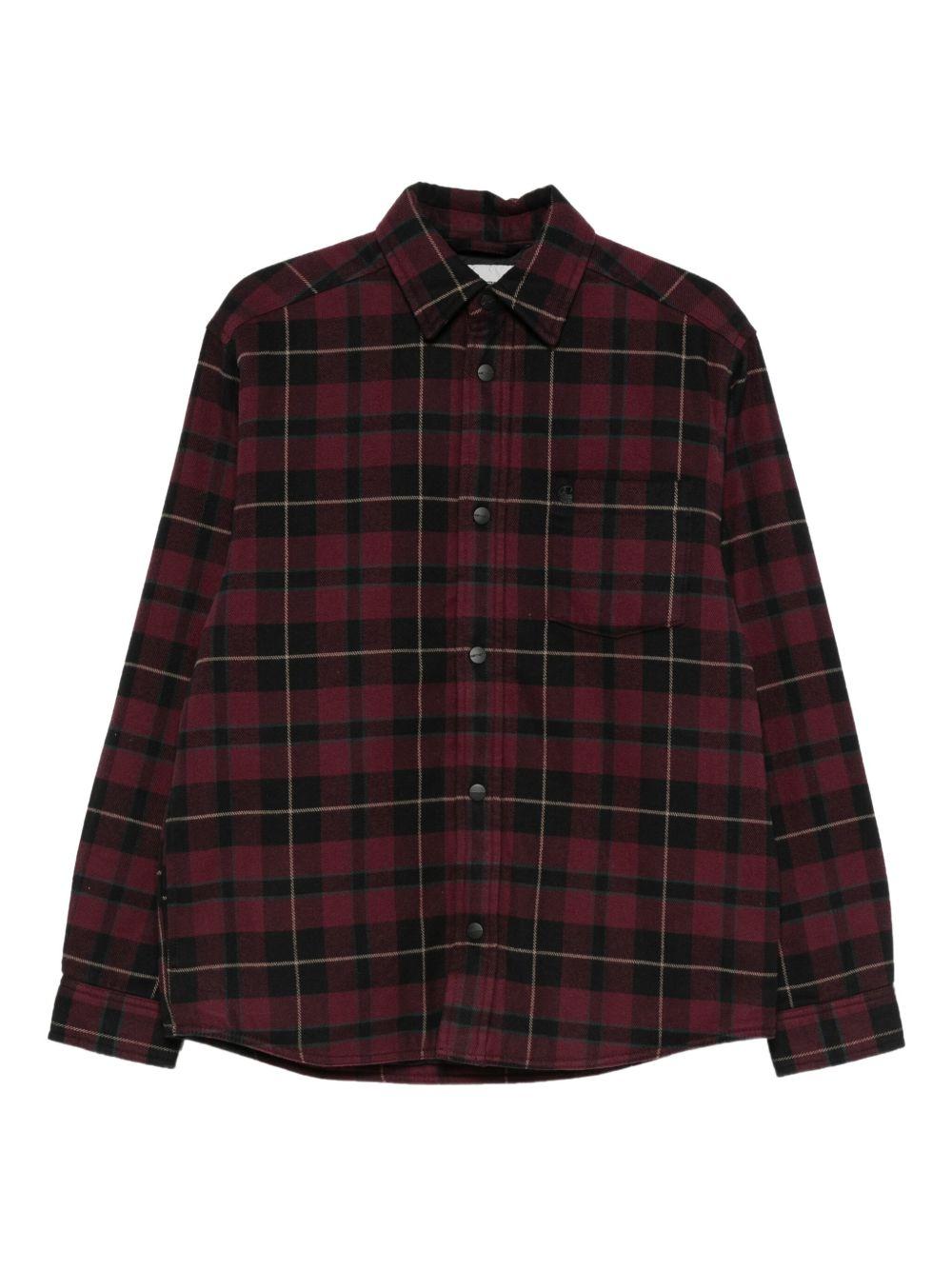 CARHARTT WIP Camicia a quadri rosso scuro da uomo 