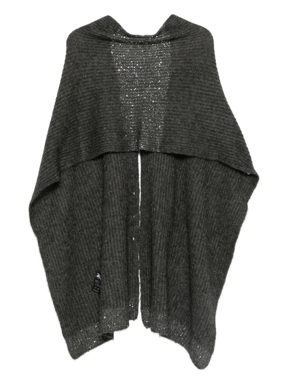 D EXTERIOR Mantella grigia aperta con botton 