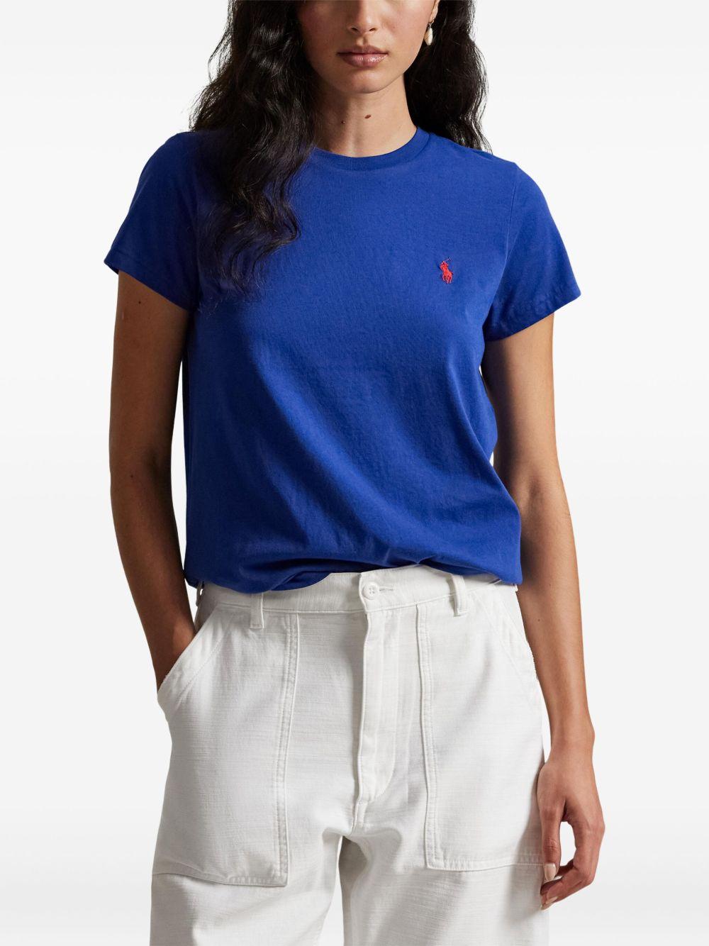 POLO RALPH LAUREN T-shirt in cotone blu 