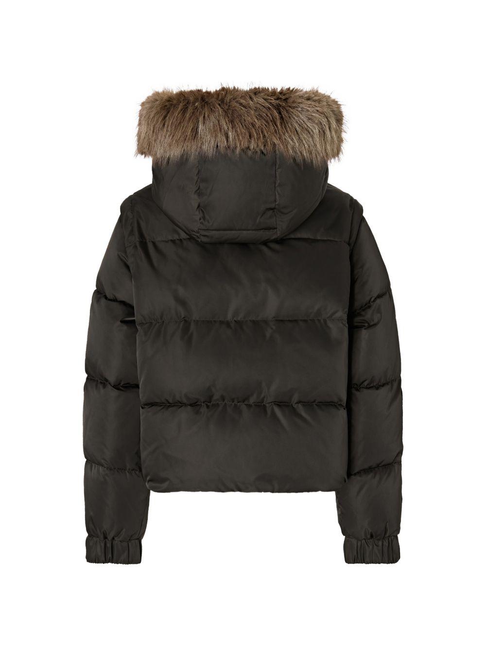 PINKO Piumino Godetia con cappuccio e zip 