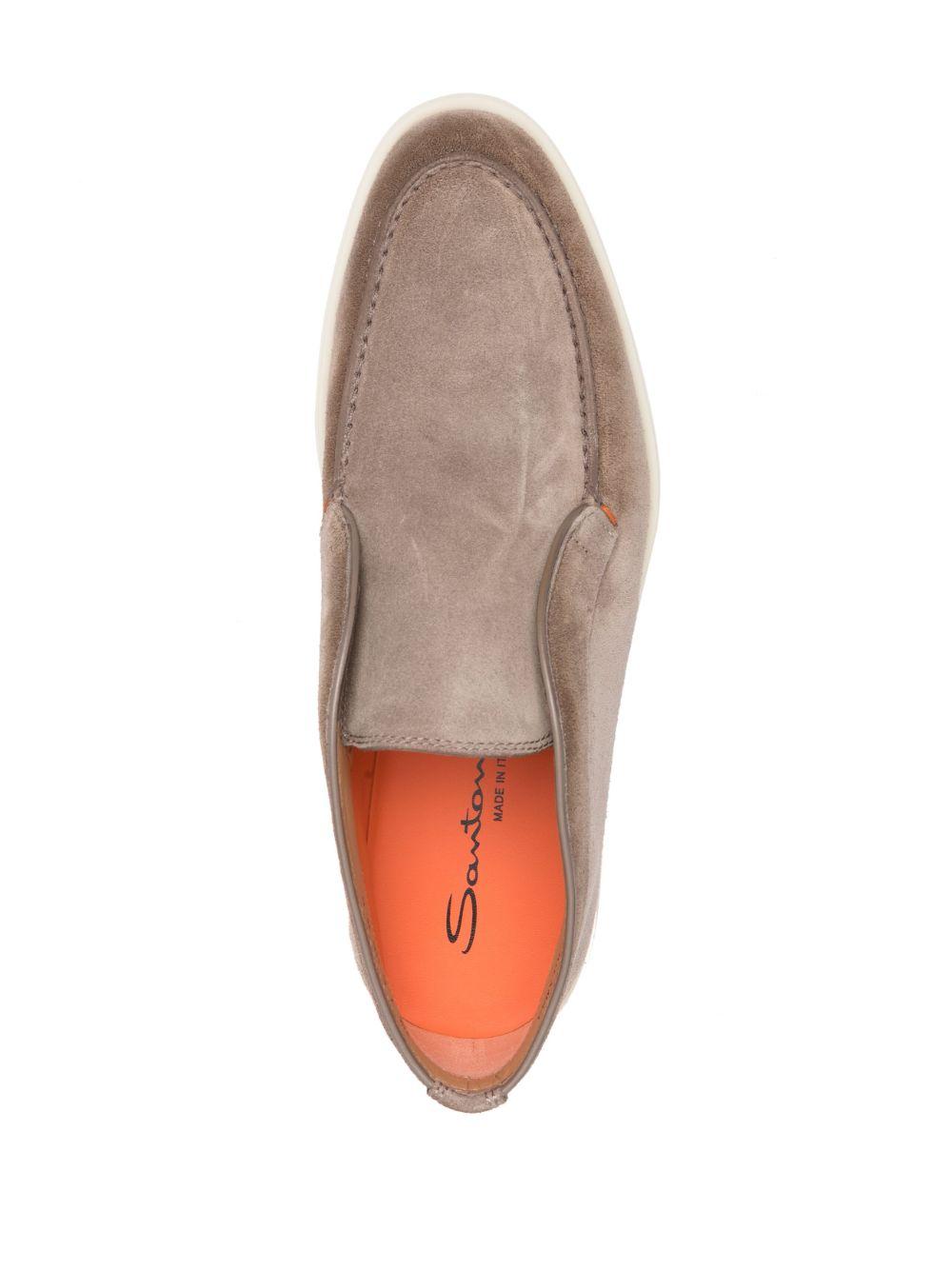 SANTONI Mocassini alti grigi 