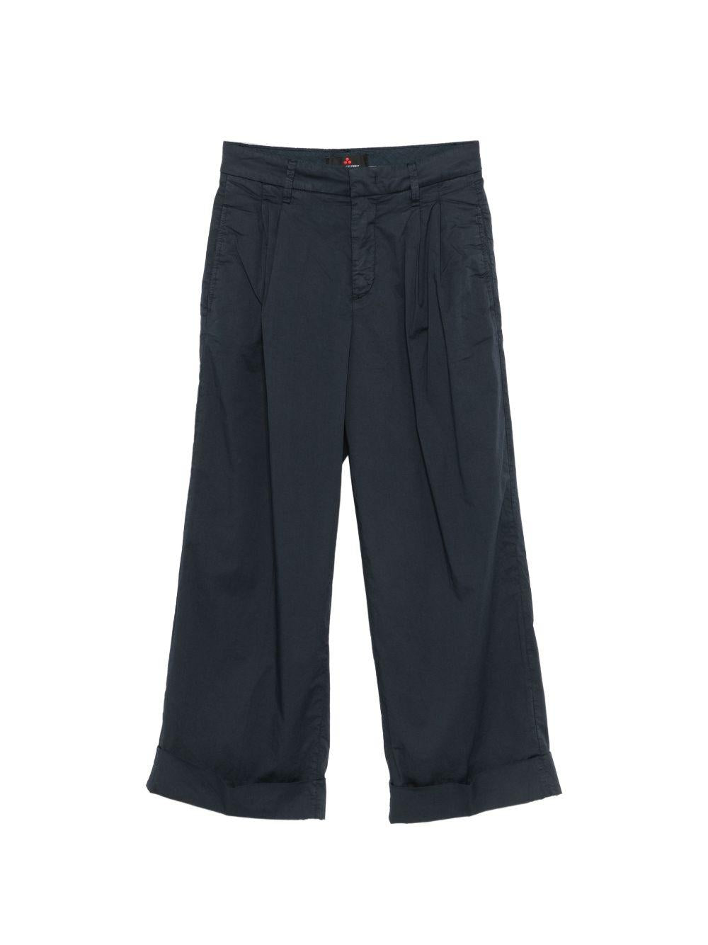 PEUTEREY Pantaloni Ralph in cotone elasticizzato blu navy 