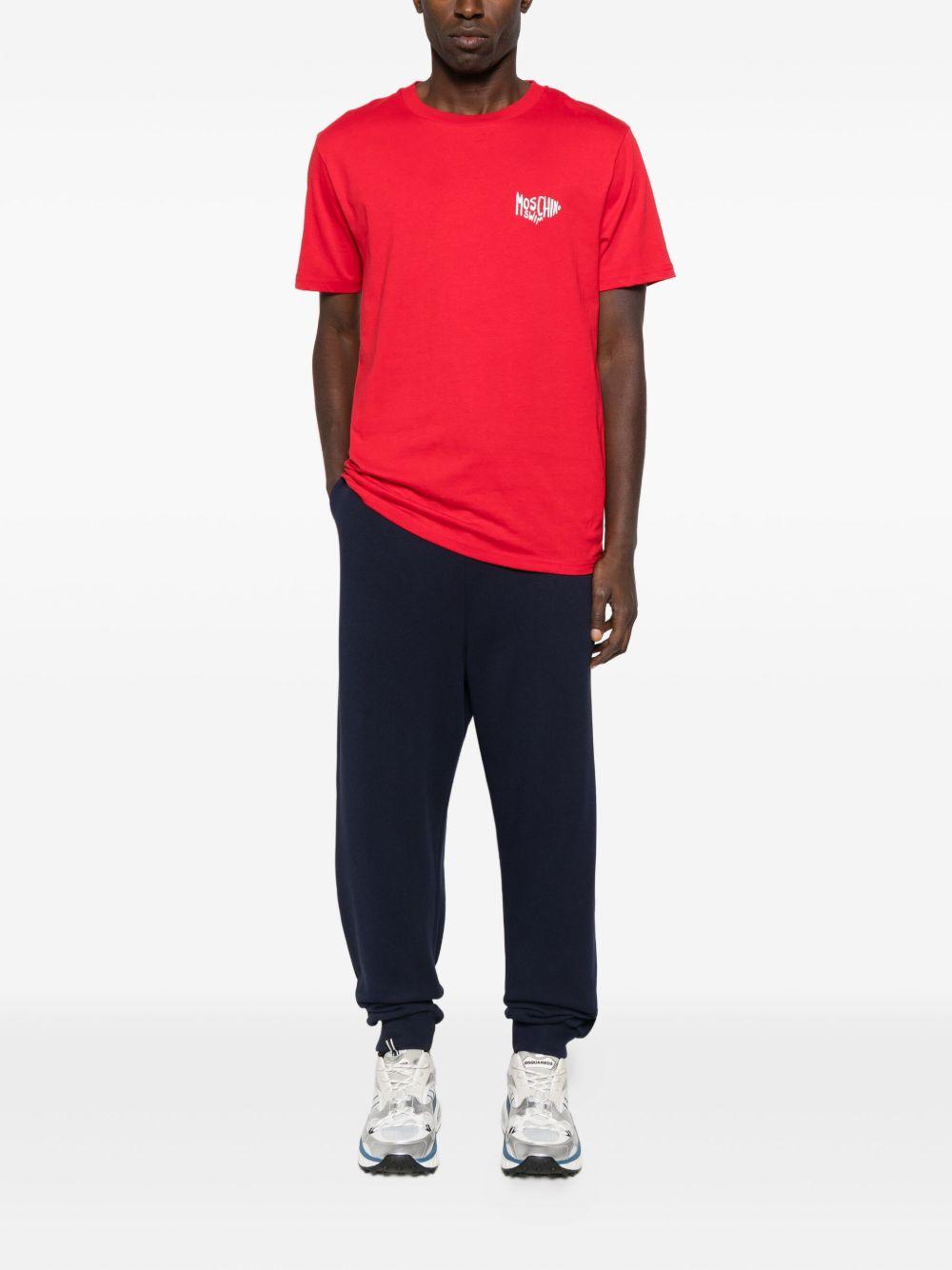 MOSCHINO SWIM T-shirt a maniche corte con logo 