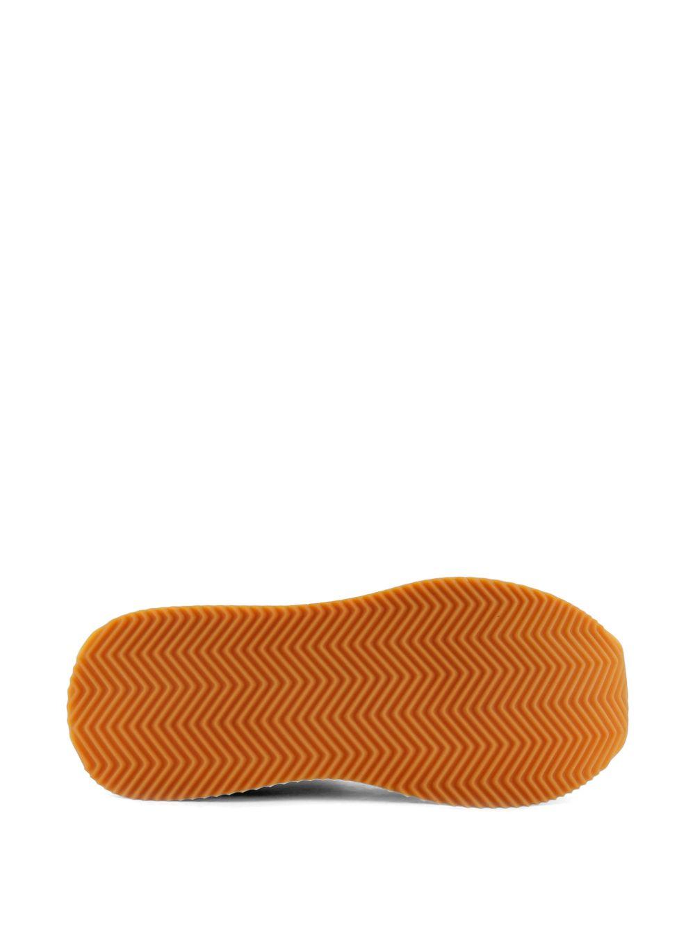 DOLCE e GABBANA Sneakers DG Cushion in cotone e pella marrone 