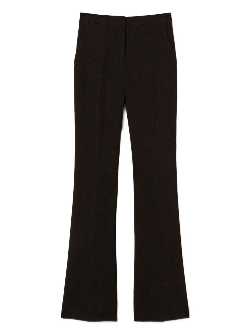 TWINSET Pantaloni flare neri 