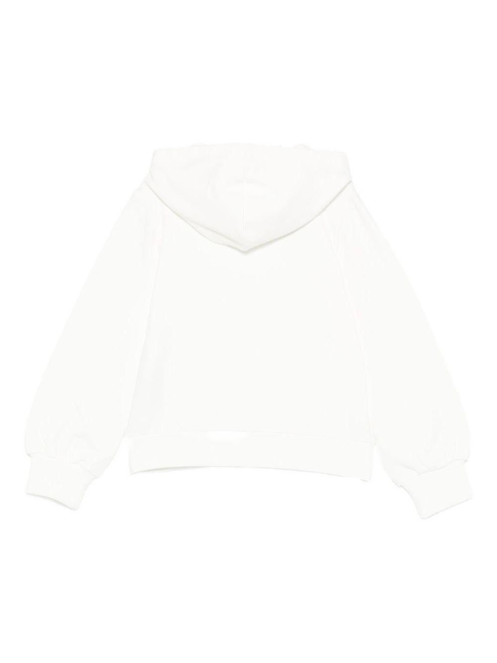 LIUJO Felpa bianca con cappuccio classico 