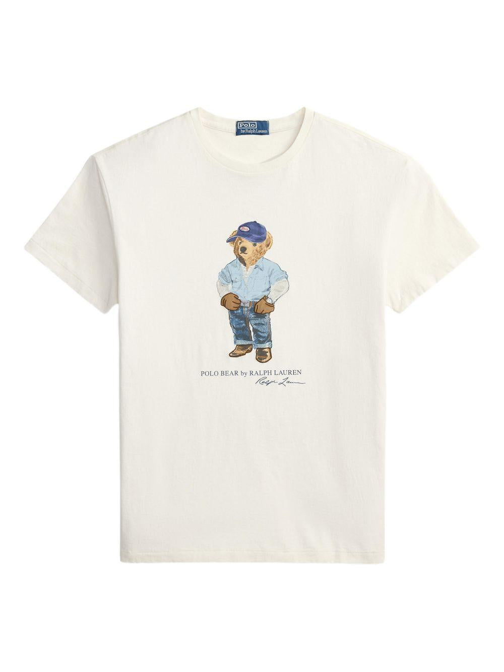 POLO RALPH LAUREN T-shirt con illustrazione grafica sul petto 