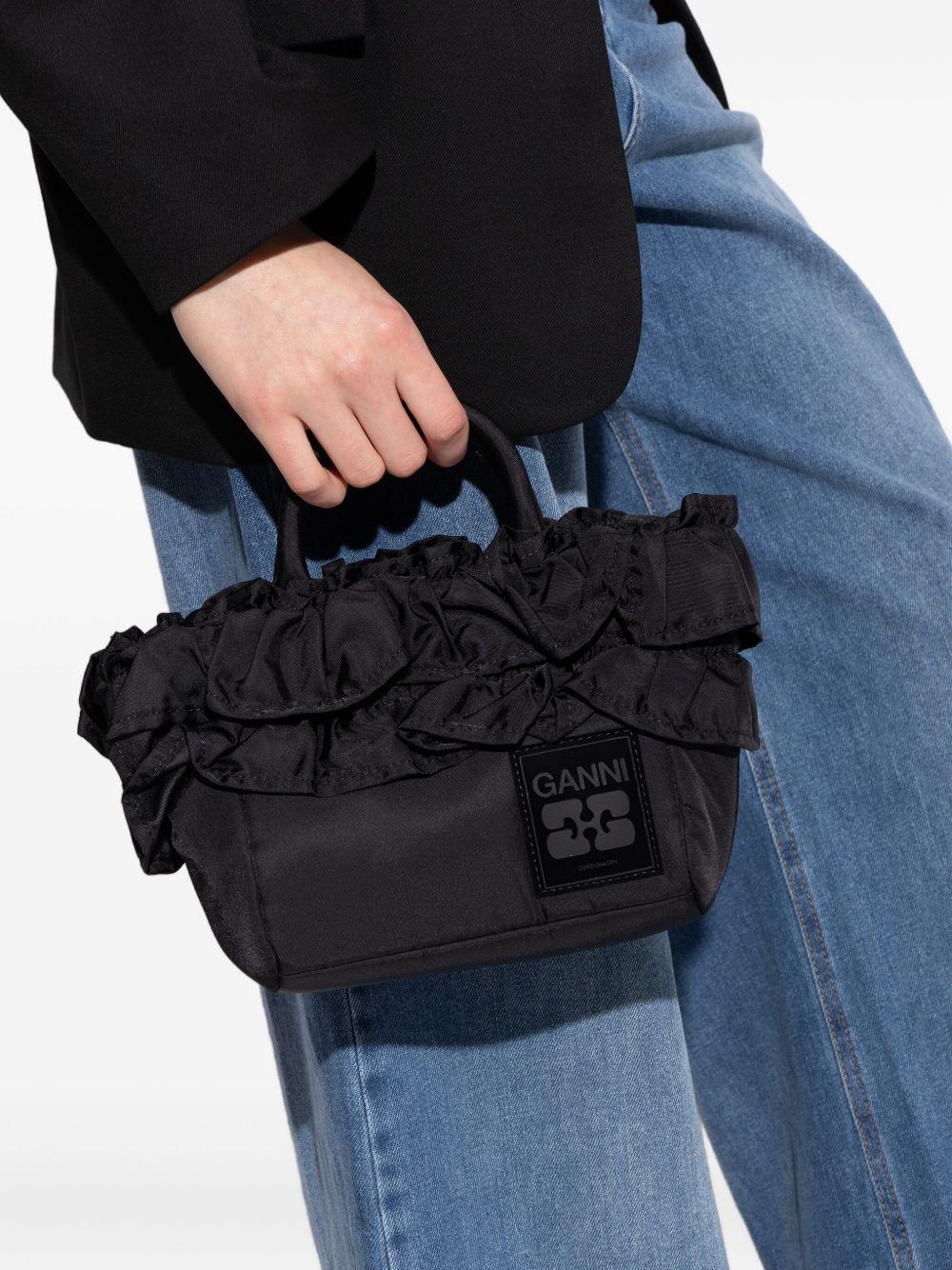 GANNI Borsa tote con ruches 