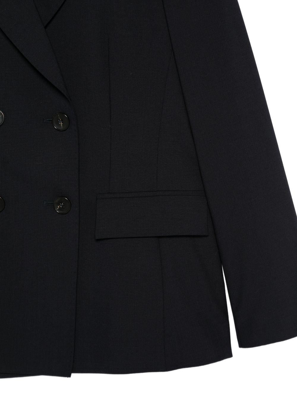 SEVENTY Blazer doppiopetto in lana blu 