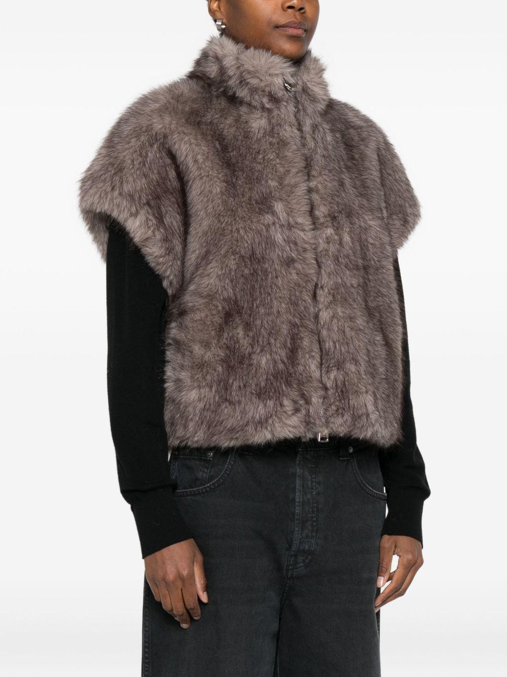 BETTA CORRADI Gilet in ecopelliccia 