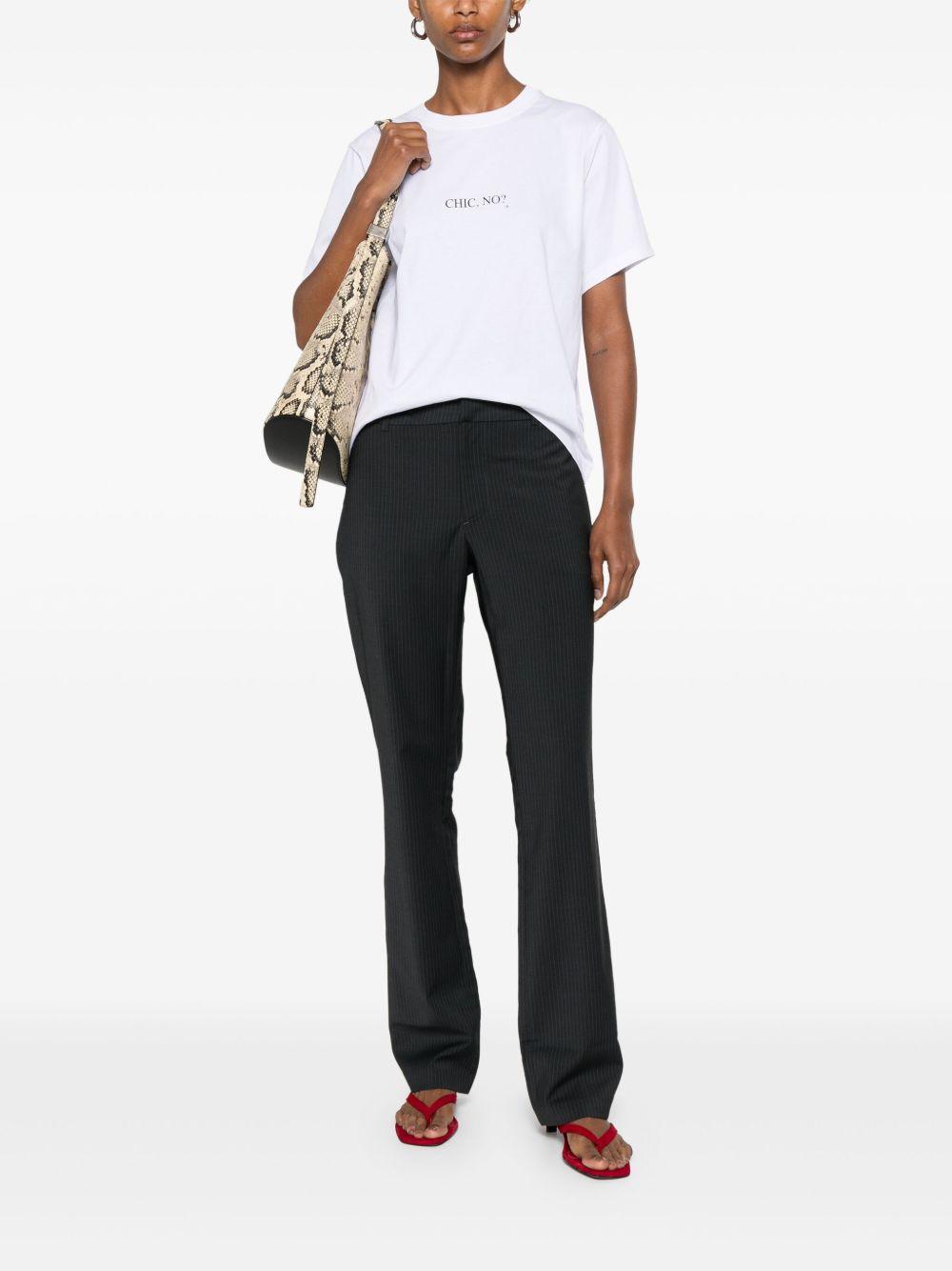 VICTORIA BECKHAM T-shirt in cotone bianco girocollo 