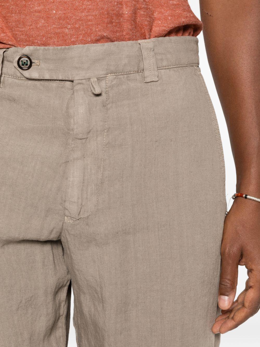 BERWICH Pantaloni grigi indigo in lino 
