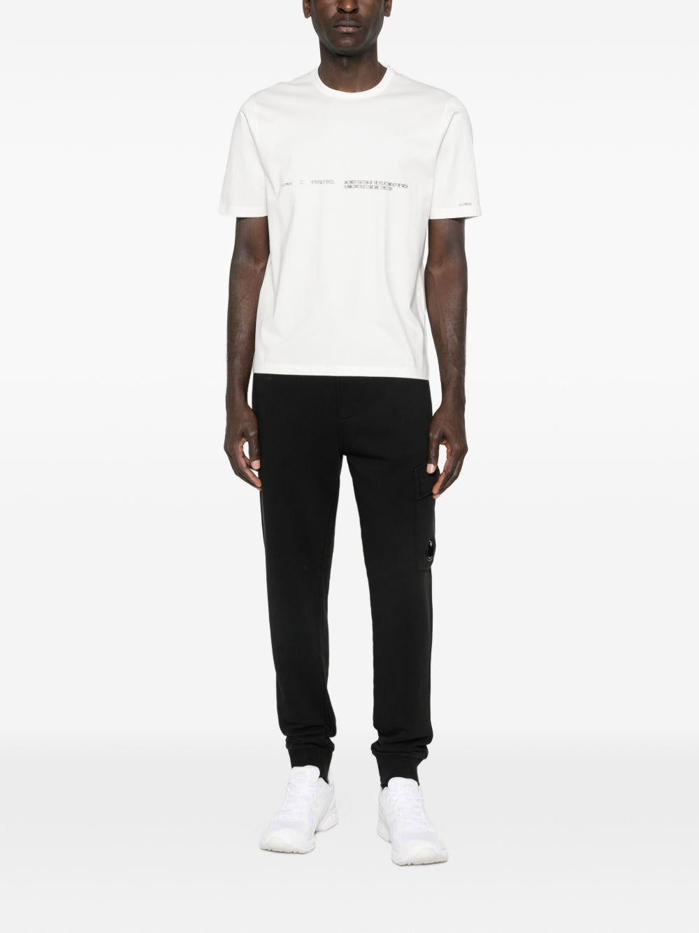 CP COMPANY Pantaloni in cotone neri con tasche cargo 