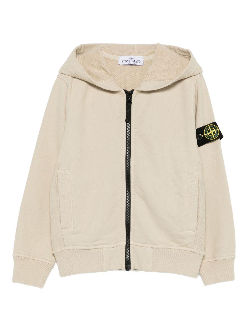 STONE ISLAND Felpa con cappuccio e zip 