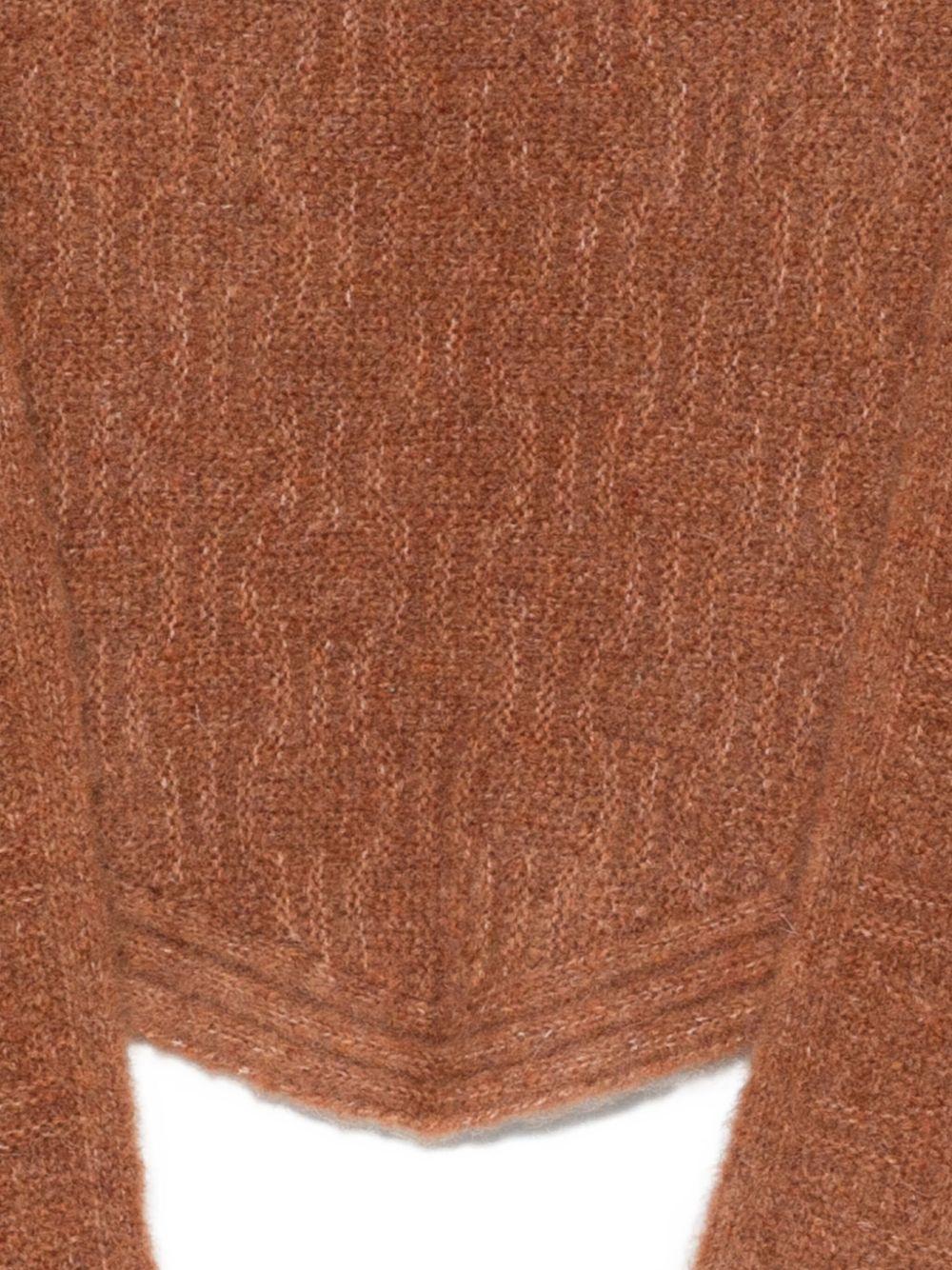 YERSE Sciarpa 'Manus' in lana marrone 