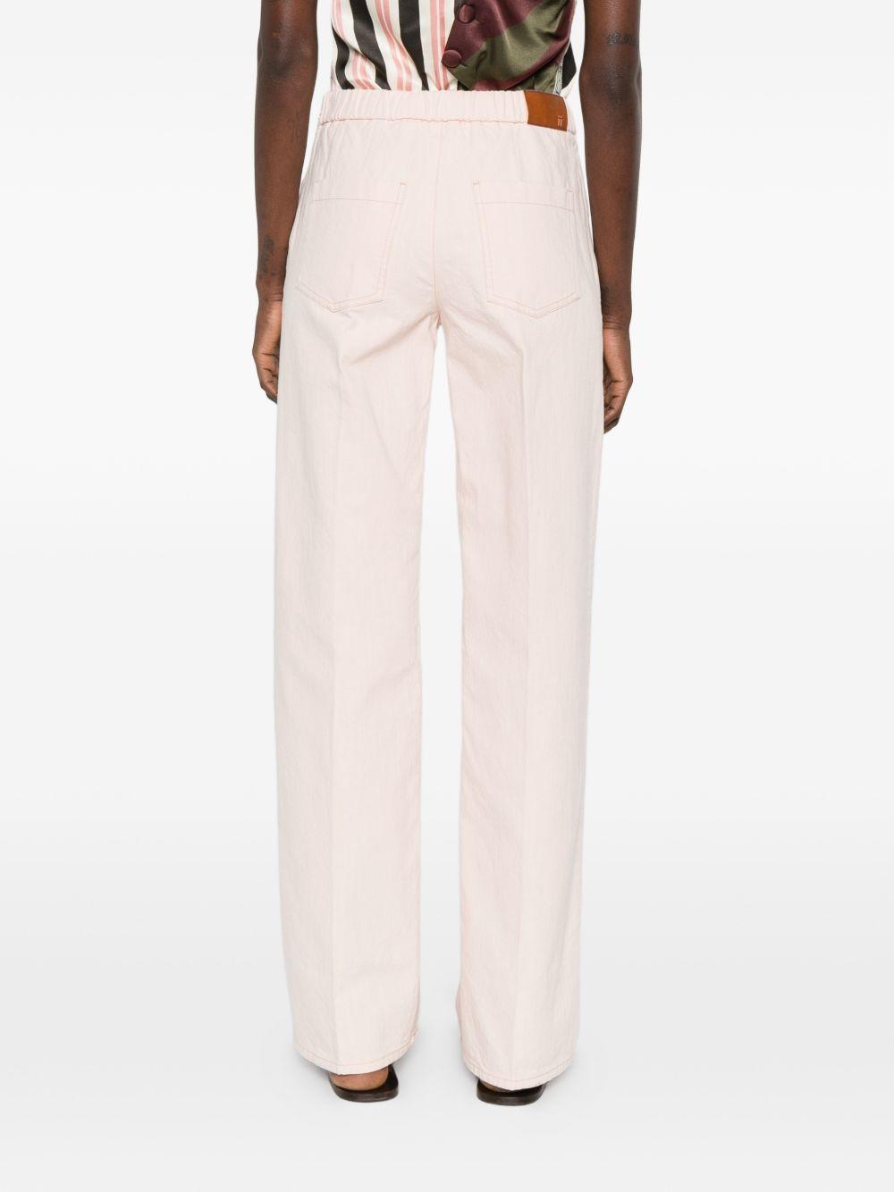 FORTE FORTE Pantaloni My Pants in cotone rosa cipria 