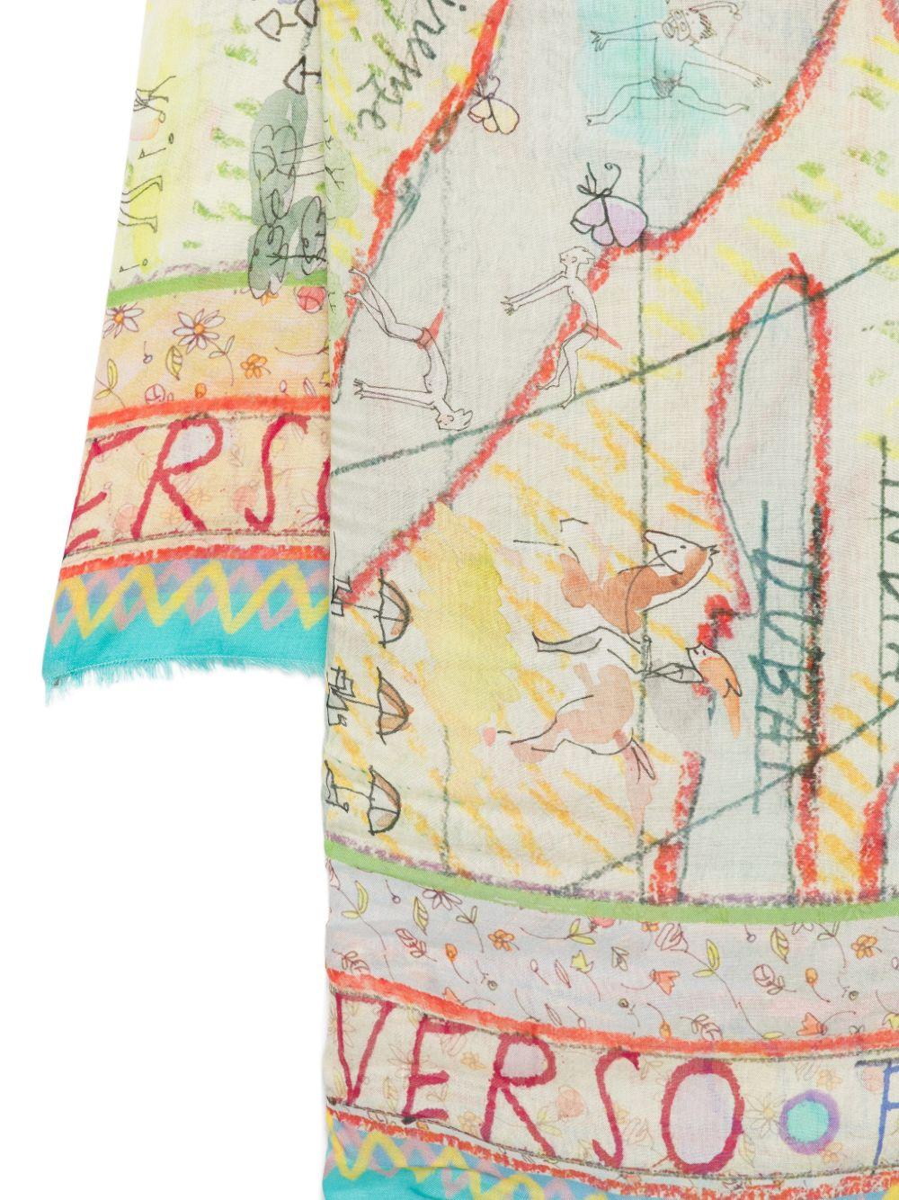 FALIERO SARTI Foulard New Forte Dei Marmi con stampa 