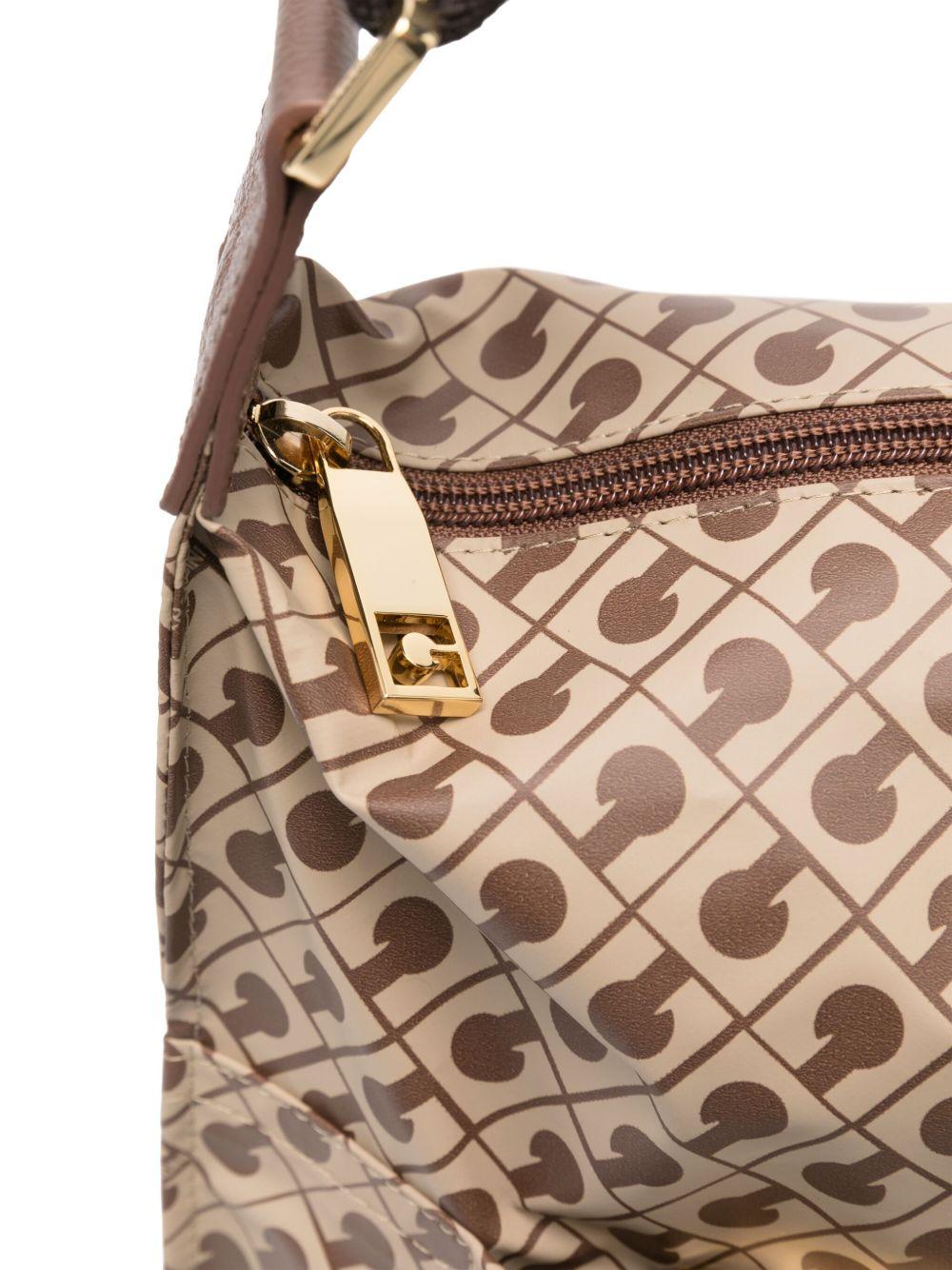 GHERARDINI Borsa a spalla Softy Tabacco con monogram 
