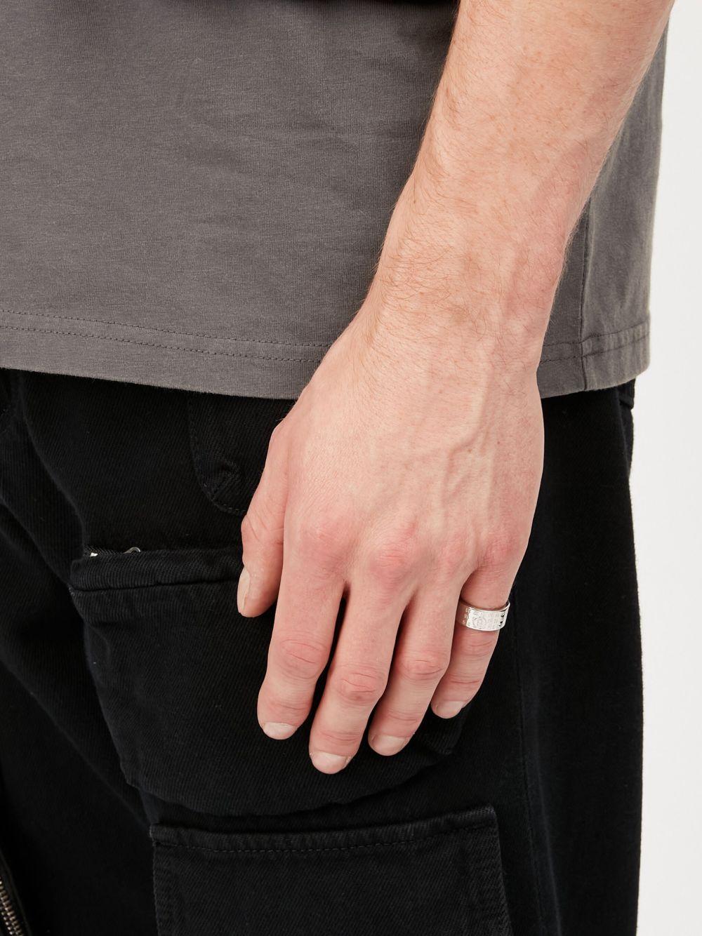 MM6 MAISON MARGIELA Anello argento con incisione 