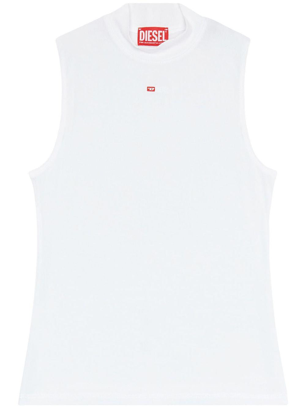 DIESEL Top T-Mokky bianco 