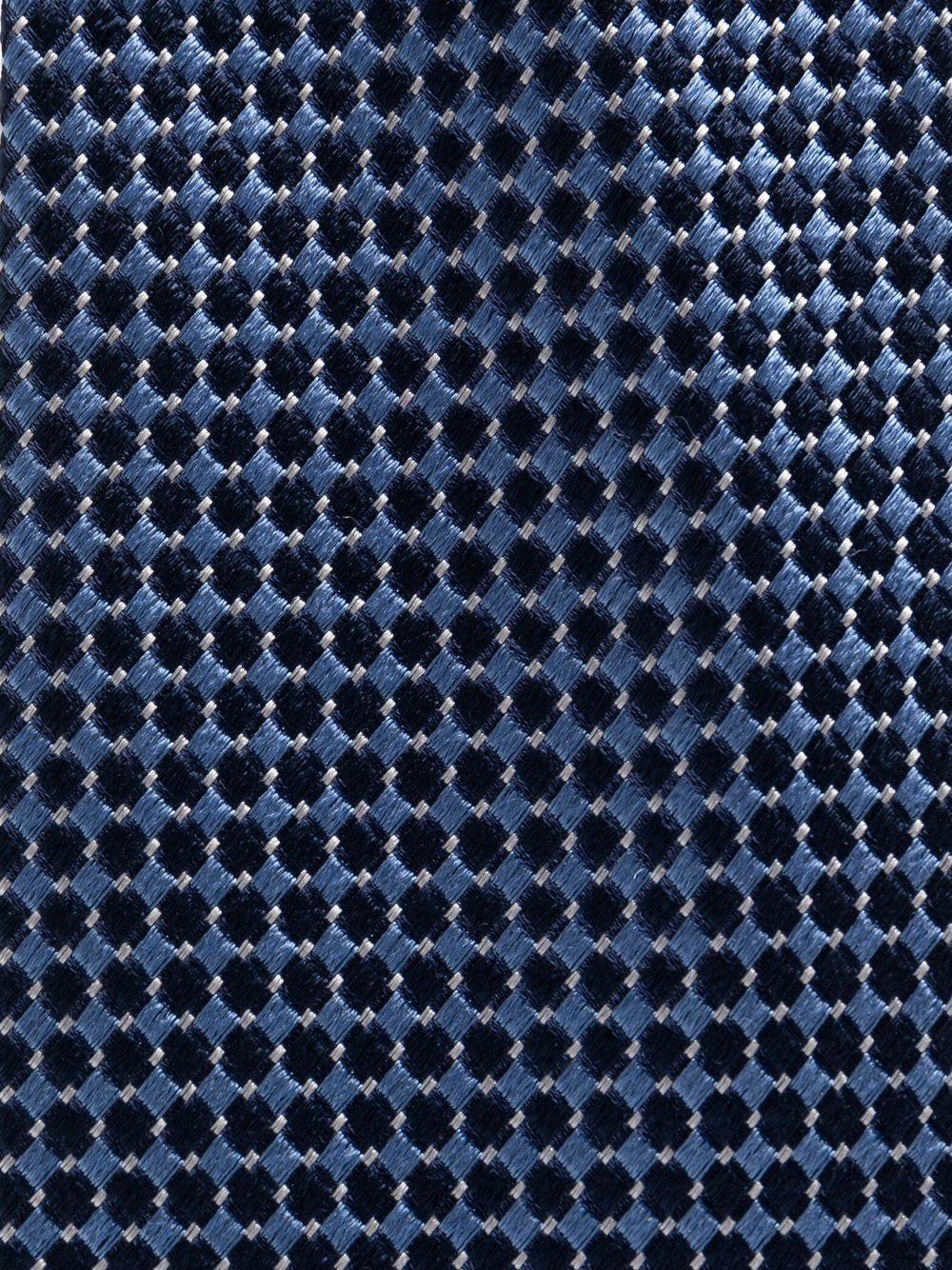 CORNELIANI Cravatta con ricamo geometrico 