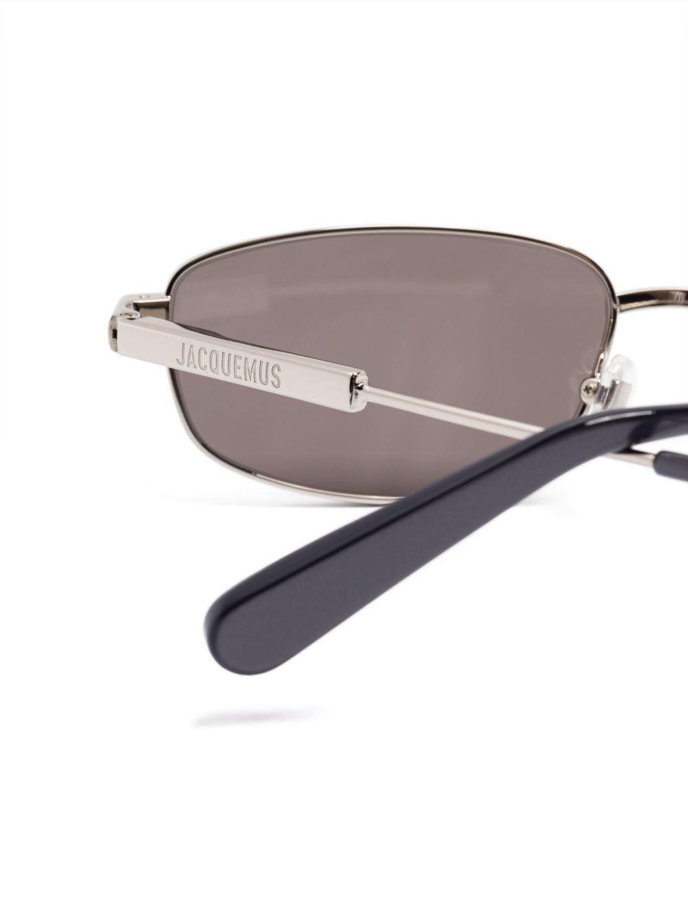 JACQUEMUS Occhiali da sole color argento 