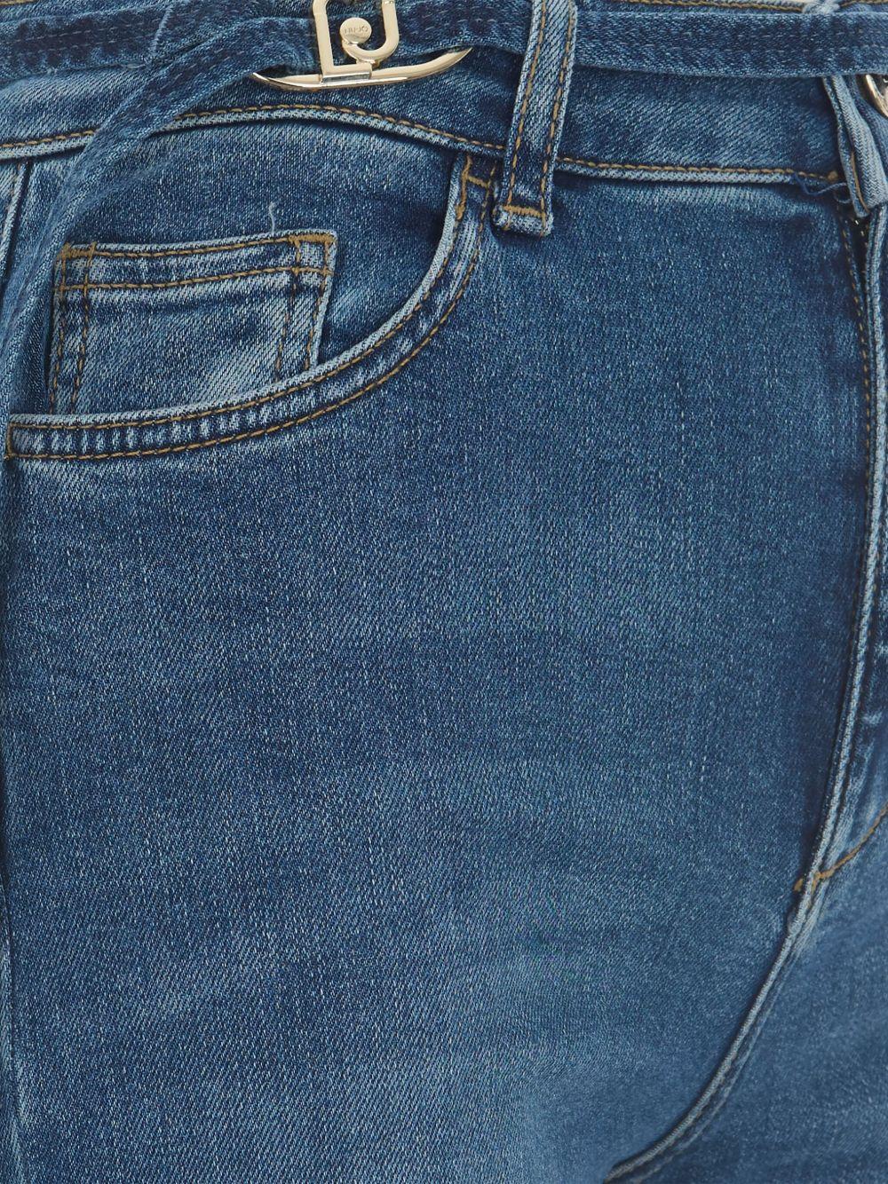 LIUJO Jeans blu con dettaglio cintura 