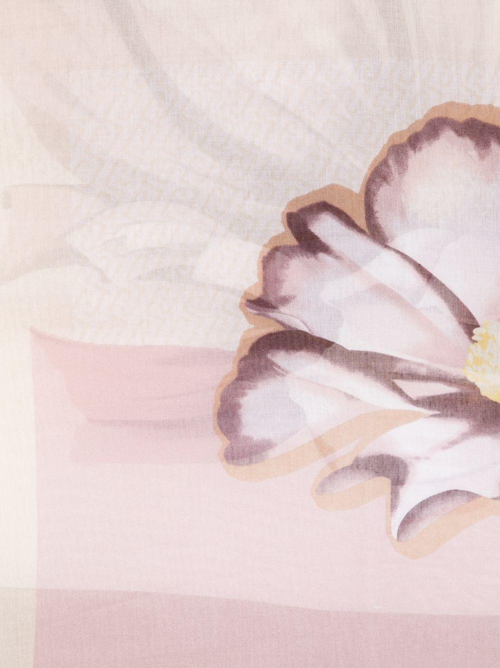 LIUJO Foulard con stampa floreale rosa 