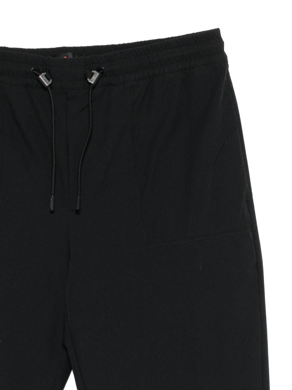 PEUTEREY Pantaloni sportivi di tuta neri con coulisse in vita 