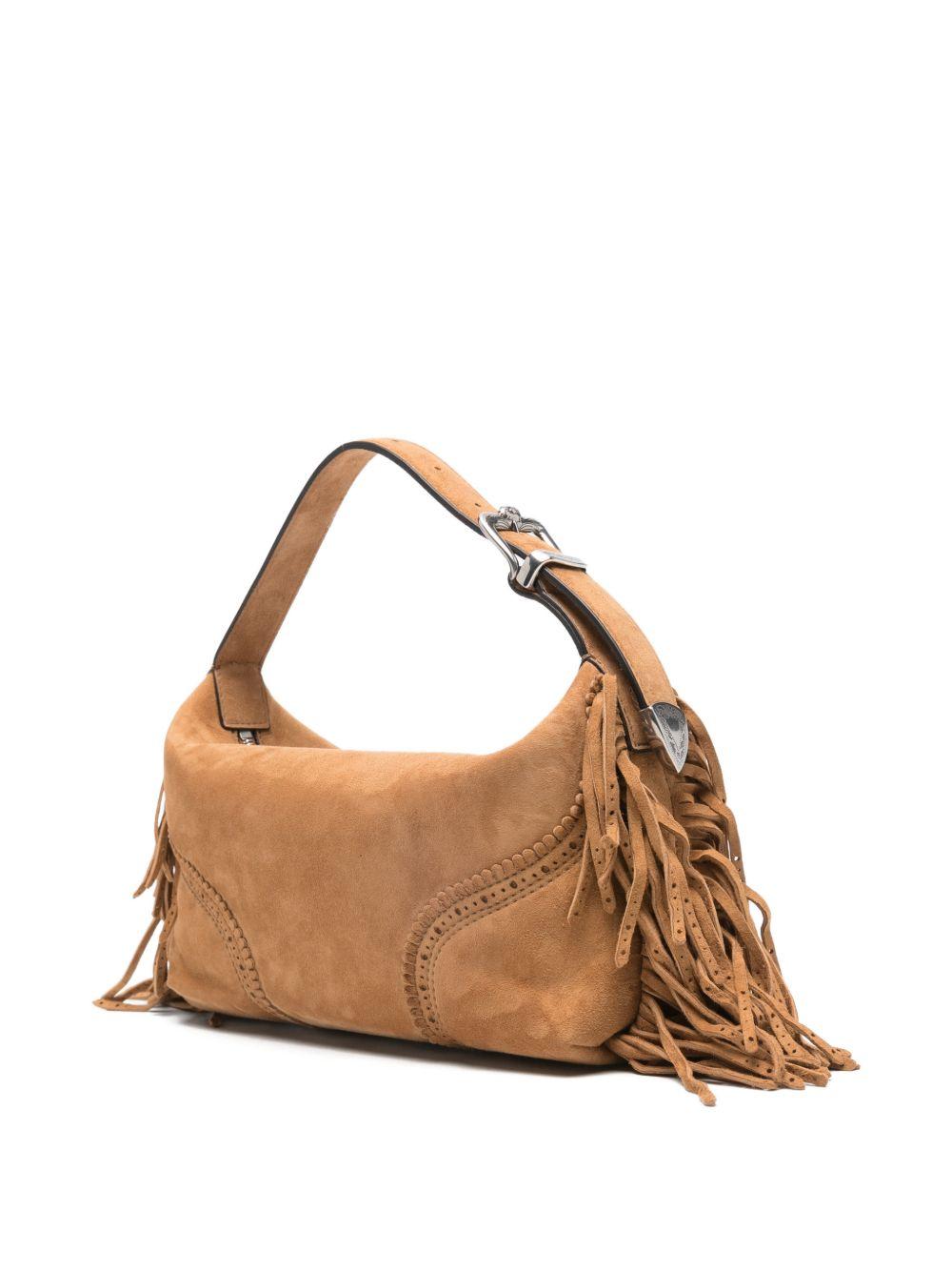 ERMANNO SCERVINO Borsa con frange in pelle scamosciata 