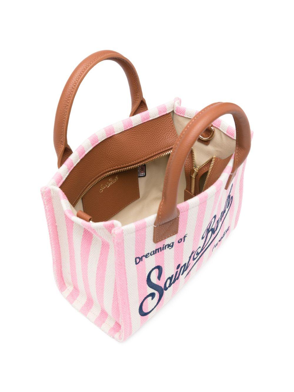 MC2 SAINT BARTH Borsa a mano Vanity Bag Midi con rifiniture in pelle 