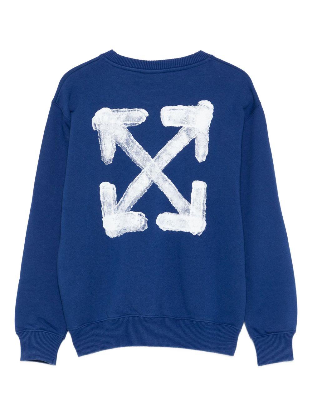 OFF WHITE Felpa girocollo con logo 