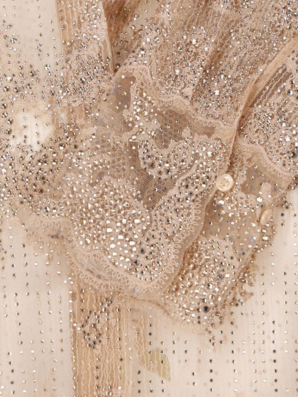 ERMANNO SCERVINO Camicia impreziosita da ricami e strass 