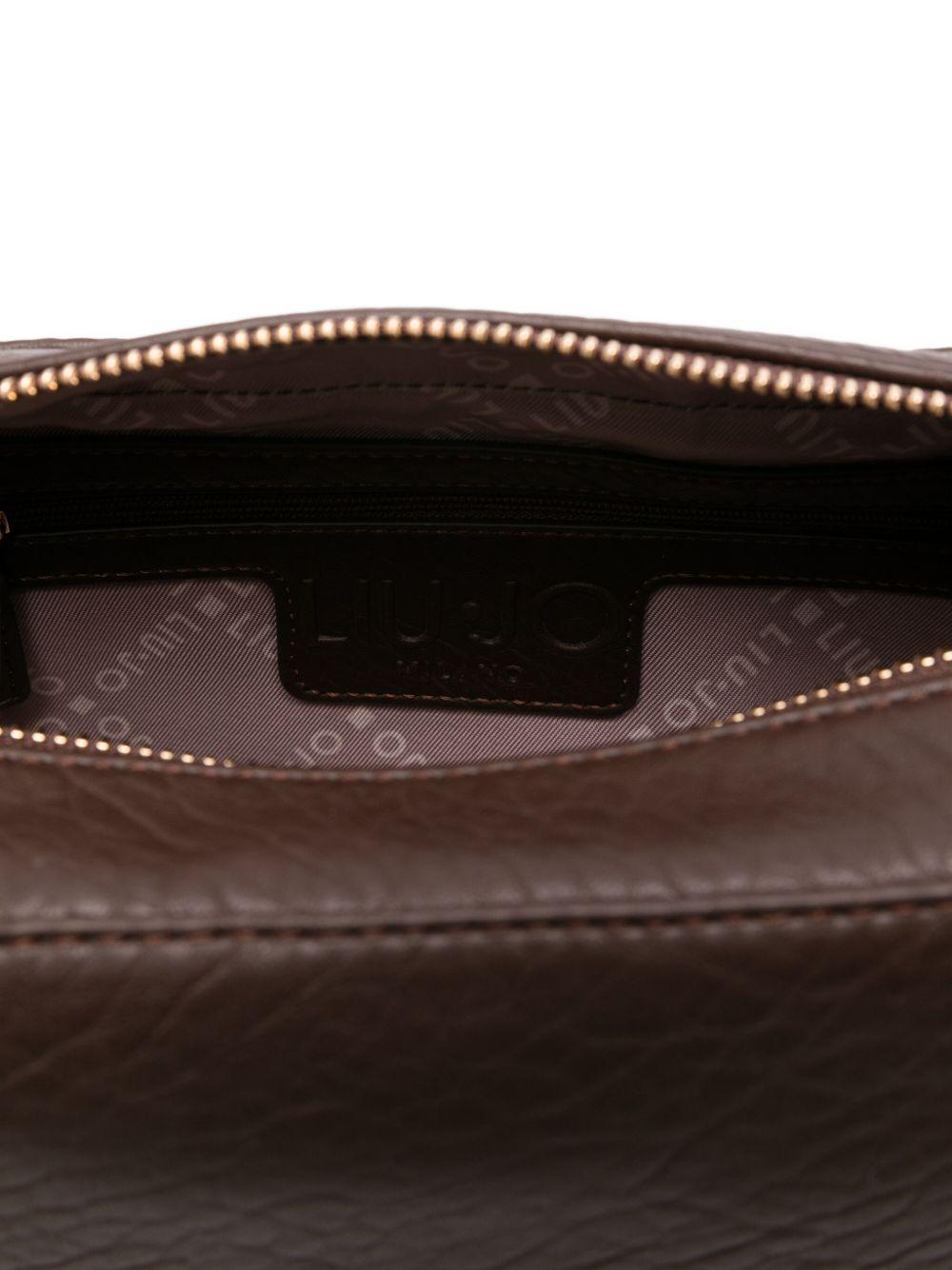 LIUJO Borsa tracolla marrone con logo 